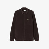 CHEMISE HOMME VELOUR MARRON MARRON