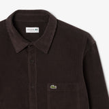 CHEMISE HOMME VELOUR MARRON MARRON