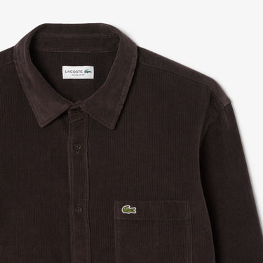 CHEMISE HOMME VELOUR MARRON MARRON