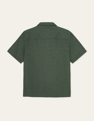 CHEMISE HOMME CHECK SEERSUCKER VERT VERT