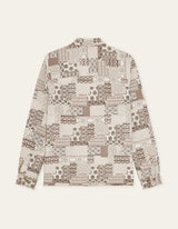 CHEMISE HOMME LAYTON PATCHWORK JACQUARD BEIGE BEIGE