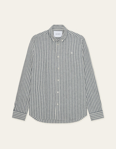 CHEMISE HOMME STRIPE COTT MARINE MARINE