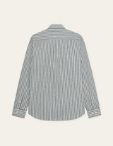 CHEMISE HOMME STRIPE COTT MARINE MARINE