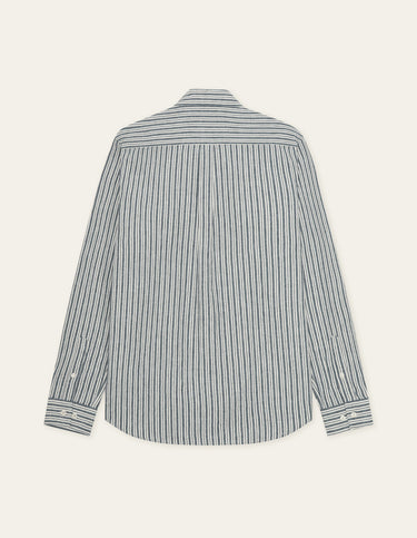 CHEMISE HOMME STRIPE COTT MARINE MARINE