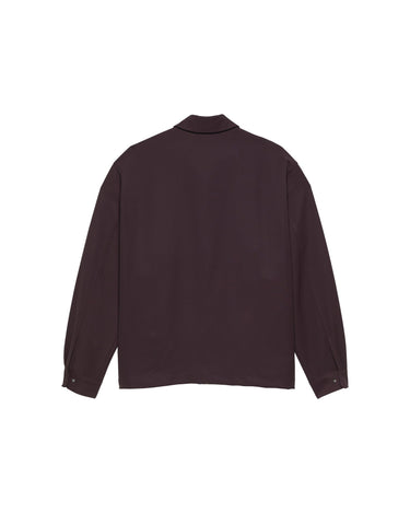 CHEMISE HOMME ZIP UP BORDEAUX BORDEAUX