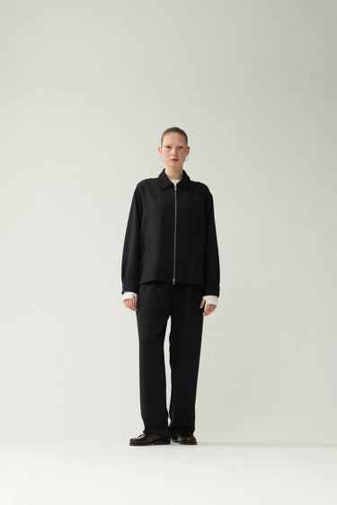 CHEMISE HOMME ZIP UP NOIR NOIR