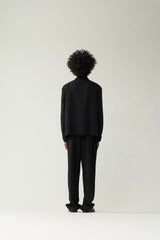 CHEMISE HOMME ZIP UP NOIR NOIR