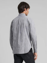 CHEMISE HOMME CHAMBRAY FLAMMÉ GRIS CLAIR GRIS CLAIR