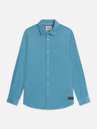 CHEMISE HOMME CORDUROY REGULAR MARINE MARINE
