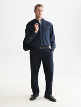 CHEMISE HOMME DENIM FLANNEL RELAXED MARINE MARINE