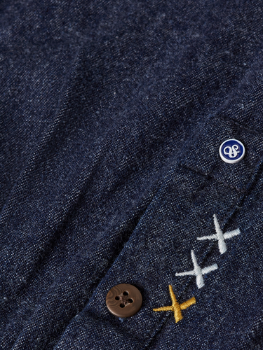 CHEMISE HOMME DENIM FLANNEL RELAXED MARINE MARINE