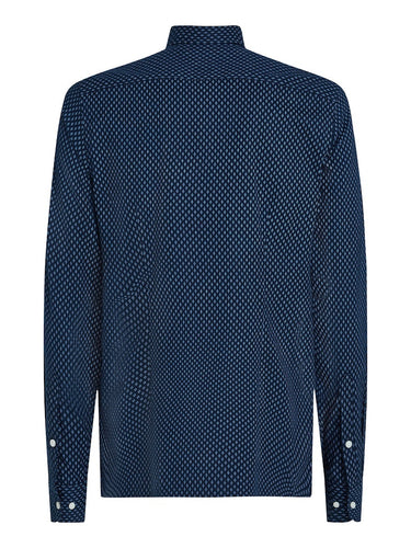 CHEMISE HOMME BRUSHED PRINT SF SHI MARINE MARINE