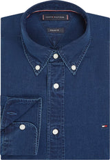 CHEMISE HOMME CHAMBRAY RF SHIRT BLEU FONCE BLEU FONCE