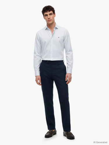 CHEMISE HOMME CL MICRO BLEU BLEU