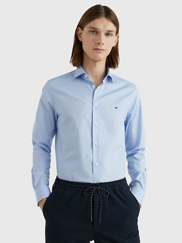 CHEMISE HOMME CORE CL FLEX POPLIN CIEL CIEL