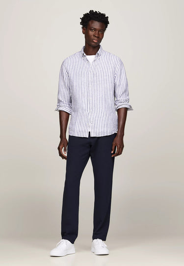 CHEMISE HOMME DC BOLD LINEN STRIPE MARINE MARINE
