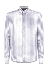 CHEMISE HOMME DC BOLD LINEN STRIPE MARINE MARINE