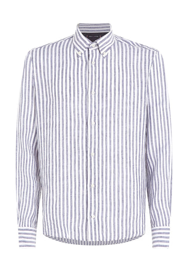 CHEMISE HOMME DC BOLD LINEN STRIPE MARINE MARINE