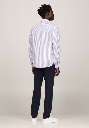 CHEMISE HOMME DC BOLD LINEN STRIPE MARINE MARINE