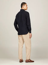 CHEMISE HOMME DC GMD LINEN SOLID S MARINE MARINE