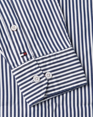 CHEMISE HOMME DC POPLIN STRIPE SF MARINE MARINE