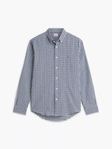 CHEMISE HOMME FLANNEL GINGHAM DOBB MARINE MARINE