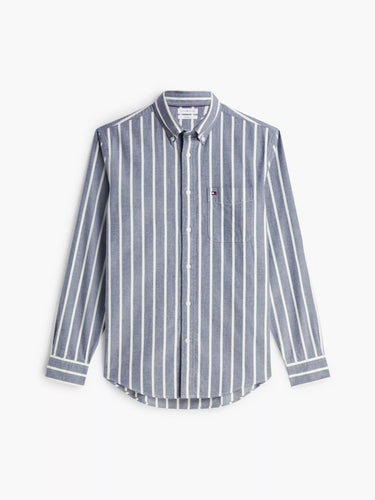CHEMISE HOMME FLANNEL STRIPE RF SH MARINE MARINE