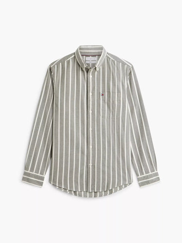 CHEMISE HOMME FLANNEL STRIPE RF SH VERT VERT
