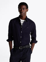 CHEMISE HOMME FLEX BRUSHED SOLID MARINE MARINE