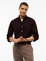 CHEMISE HOMME FLEX FLANNEL SOLID R MARRON MARRON