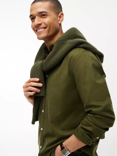 CHEMISE HOMME FLEX FLANNEL SOLID R VERT VERT