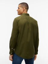 CHEMISE HOMME FLEX FLANNEL SOLID R VERT VERT