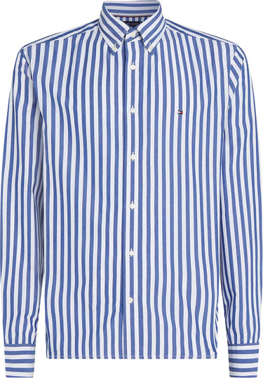 CHEMISE HOMME FLEX POPLIN BOLD STR BLEU BLEU