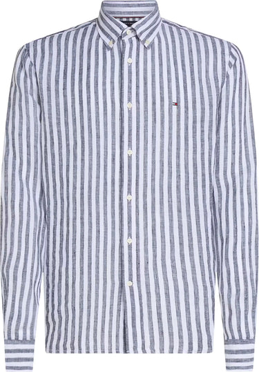CHEMISE HOMME LINEN ESSENTIAL STRI MARINE MARINE