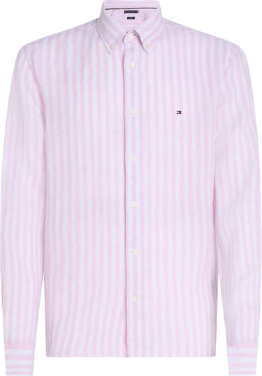 CHEMISE HOMME LINEN ESSENTIAL STRI ROSE ROSE