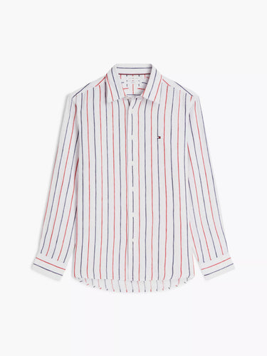 CHEMISE HOMME LINEN ROUGE ROUGE