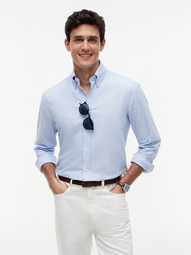 CHEMISE HOMME NY BUTTON DOWN OXFOR BLEU BLEU