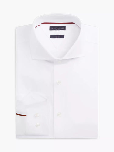 CHEMISE HOMME NY FLEX COLLAR DOBBY BLANC BLANC