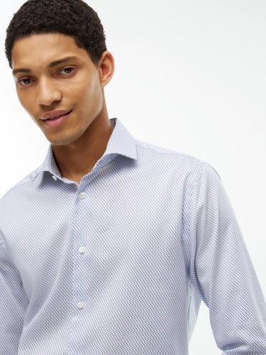 CHEMISE HOMME NY FLEX COLLAR TWILL BLEU BLEU