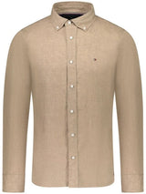 CHEMISE HOMME PIGMENT DYED LI SOLI BEIGE BEIGE