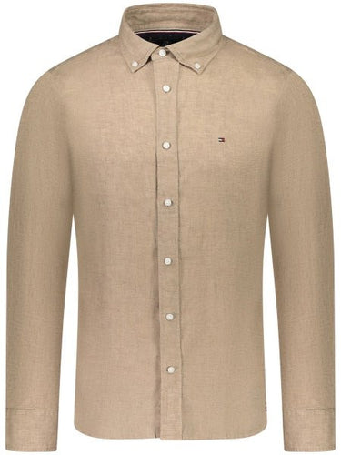 CHEMISE HOMME PIGMENT DYED LI SOLI BEIGE BEIGE