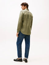 CHEMISE HOMME PIGMENT DYED LI SOLI KAKI KAKI
