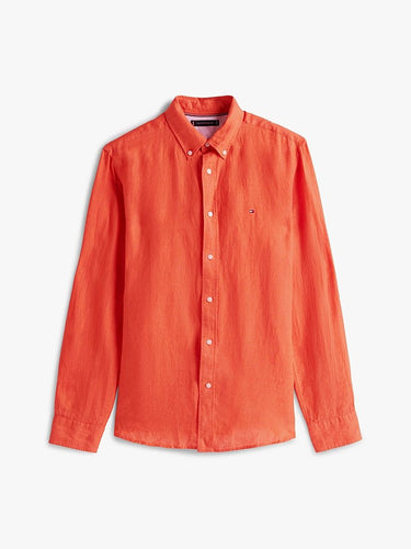 CHEMISE HOMME PIGMENT DYED LI SOLI ORANGE ORANGE