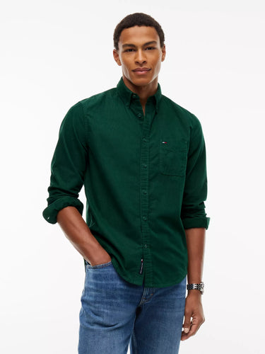 CHEMISE HOMME REG BABY CORDUROY VERT VERT