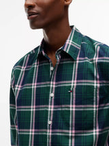 CHEMISE HOMME REG POPLIN PATTE VERT VERT