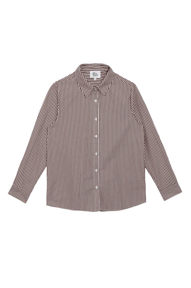 CHEMISIER FEMME CARINE MARRON/ECRU MARRON/ECRU