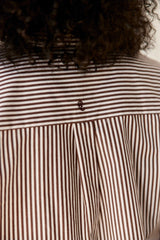 CHEMISIER FEMME CARINE MARRON/ECRU MARRON/ECRU