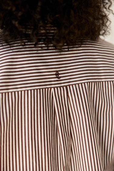 CHEMISIER FEMME CARINE MARRON/ECRU MARRON/ECRU