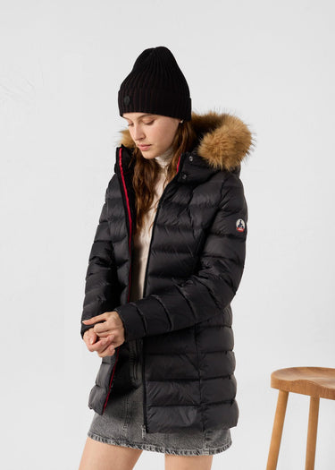 DOUDOUNE FEMME PERLE NOIR NOIR