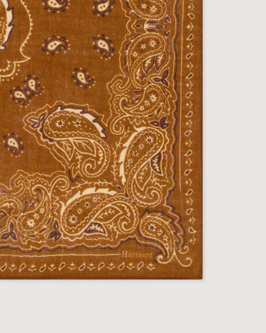 Foulard Hartford Bandana Paisley laine marron – vue 2